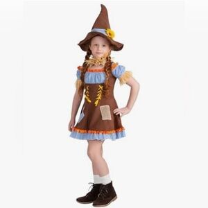 Adorable Kids Scarecrow Costume – Size 4–6, Like New